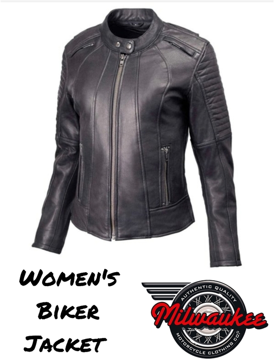 Harley-Davidson Jackets & Blazers - Full Leather Milwaukee MMC20000 Foxy Womena Biker Jacket XL Moto Genuine Leather